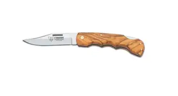 Cudeman Couteau pliant Mikra avec bois d’olivier
