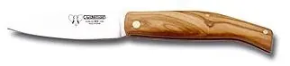 Cudeman Couteau de poche non verrouillable avec bois d’olivier