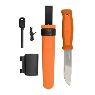 Morakniv Kansbol avec kit de survie (S) – Orange brûlé